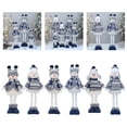 thumbnail image 2 of Christmas Standing Figurine Doll for Holiday Ornament Lovely Snowman Appearance Wearing Scarf & Hat Centerpiece Decor, 2 of 9