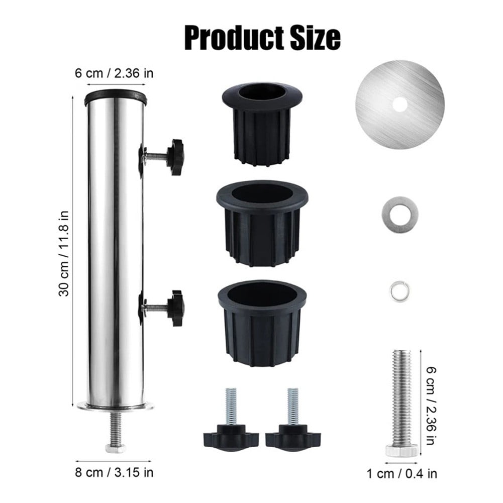 Heavy-Duty Granite Umbrella Stand: Windproof, Adjustable & DIY-Friendly!