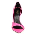 thumbnail image 4 of Liliana CG67 Women Patent Leatherette Open Toe Cutaway Single Sole Stiletto Heel, 4 of 6
