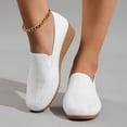 thumbnail image 6 of Sngxgn Women's Flats Shoes Ballet Flats Comfortable Flats Dressy(White,37), 6 of 7