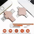 thumbnail image 1 of 1TB Cross-Shaped USB Flash Drive 4 in 1 for Iphone/Android/Type-C Metal OTG Pendrive, 1 of 1