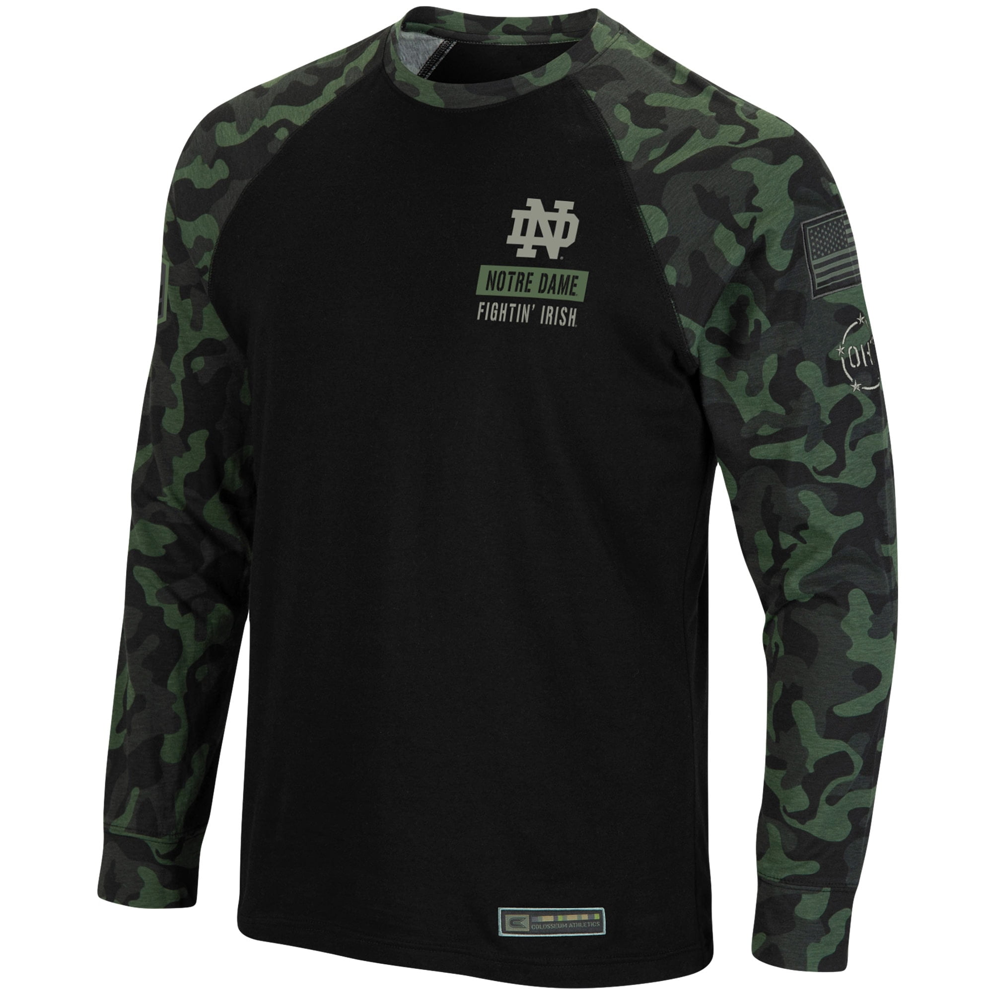 Camo notre dame sweatshirt sale