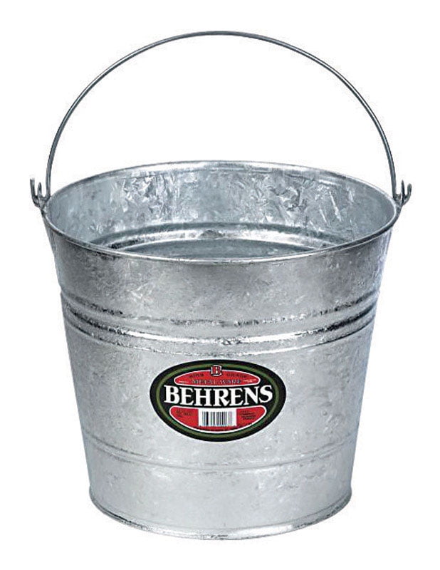 Behrens 12 qt. Galvanized Pail Gray