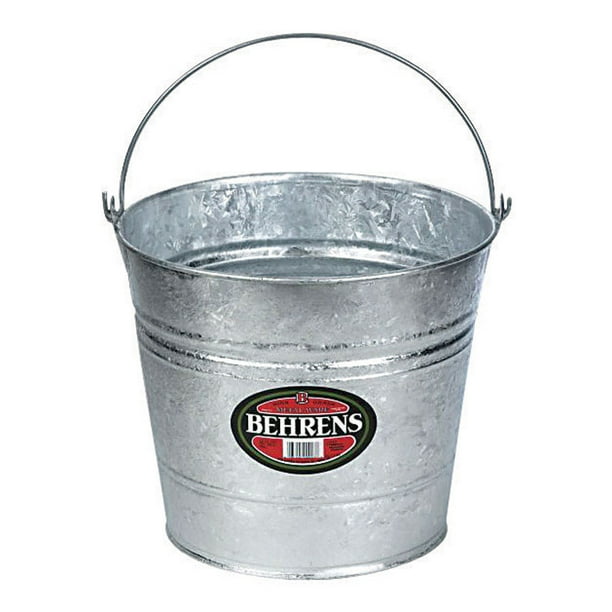 Behrens 12 qt. Galvanized Pail Gray
