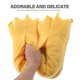 thumbnail image 5 of unbranded 1Par Pantuflas Amarillas De De Material Plush Garra Cómodas Para Hogar, 5 of 8