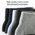 thumbnail image 7 of Hehanda 5 Pairs of Men's Long Casual Solid Color Cotton Socks, Comfortable and Breathable Socks, 7 of 7