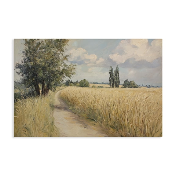 Stupell Industries Traditional Quiet Path Through Wheat Canvas Art, 24 x 16, by Petals Prints Design
