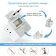 thumbnail image 4 of Adaptador de Viaje TESSAN Europeo Blanco con 3 Salidas CA y 3 Puertos USB para Europa, 4 of 6