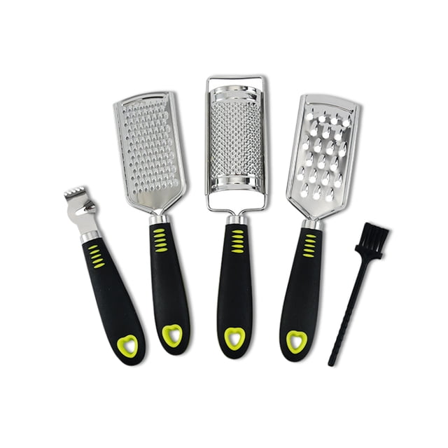 Inteprter Rallador de cebolla y tomate de mano de acero inoxidable, 4 piezas, rebanador de Chocolate, hierbas, utensilios de cocina, utensilios de cocina Herramientas y accesorios para hornear Inteprter HA009230-00B