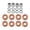 Orange, variant on ABEC-11 Skateboard Bearing Skates Inline Skates Longboard Bearings Set - Yellow