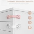 thumbnail image 4 of Cerradura para cajón con forma de conejo de dibujos animados, cerradura para niños, cerradura para puerta de gabinete multifunción antipellizcos para bebés, cerradura para refrigerador, 4 of 4