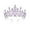 Purple, variant on Puwuzcl 5.51 Inch Multi-Color , Sparkling Rhinestone Bridal Headpiece as Visible in Images, for Wedding, Prom, Pageant & Special Occasions