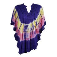 Poncho Tie-Dye Hippie - Walmart.com