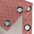 thumbnail image 4 of Ambesonne Peach Pink Grommet Curtain, Chevron Lines Tiles, 50" x 84", Coral Cream Salmon, 4 of 6