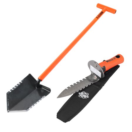 Whites Ground Hawg Shovel with DigMaster Double Serrated Digging Tool and