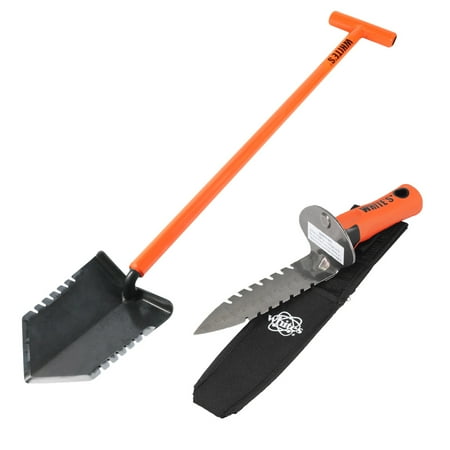 - Whites Ground Hawg Shovel with DigMaster Double Serrated Digging Tool and Sheath