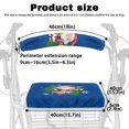 thumbnail image 6 of HELLHERO Back Rest Covers Santa Claus and Snowflake Rollator Seat Covers & Dust Proof for Unisex Street Scenes with Easy Install, 6 of 7