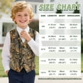 thumbnail image 7 of Garronmavis Cute Yellow Camo Boys Vest Size 9-10 Versatile Sleeveless Slim Fit Vests Outfit Lightweight Formal Waistcoat Vests with Pockets Stylish Boy's 3 Button Formal Suit Vest, 7 of 7