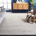 thumbnail image 2 of SAFAVIEH Marbella Burton Striped Wool Area Rug, Grey/Ivory, 3' x 5', 2 of 6