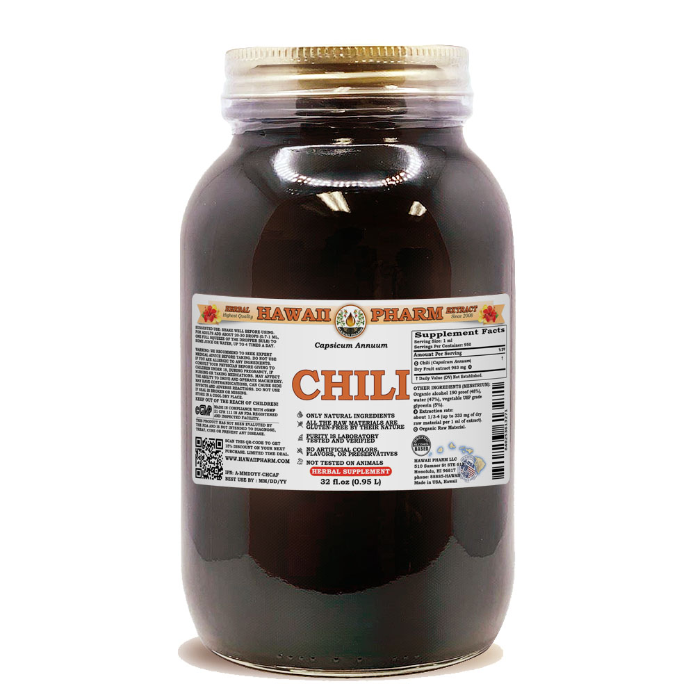 Chili (Capsicum Annuum) Dry Fruit Liquid Extract. Expertly Extracted by