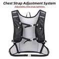 thumbnail image 3 of NFTIGB 12L Backpacking Backpack Water Resistant Daypack for Hiking Camping Running & Travel - Adjustable Chest Strap, Reflective Design - Blue (10.6 inches / 27 cm), 3 of 6