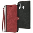 thumbnail image 3 of Case for Samsung Galaxy A20E Premium Soft PU Leather Flip Folio Wallet Kickstand Protective Cover, 3 of 5