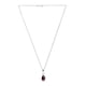 thumbnail image 5 of Juego de aretes y cadena ZVEZDA con dije en forma de hoja plata mexicana ley .925 amatista, 5 of 5