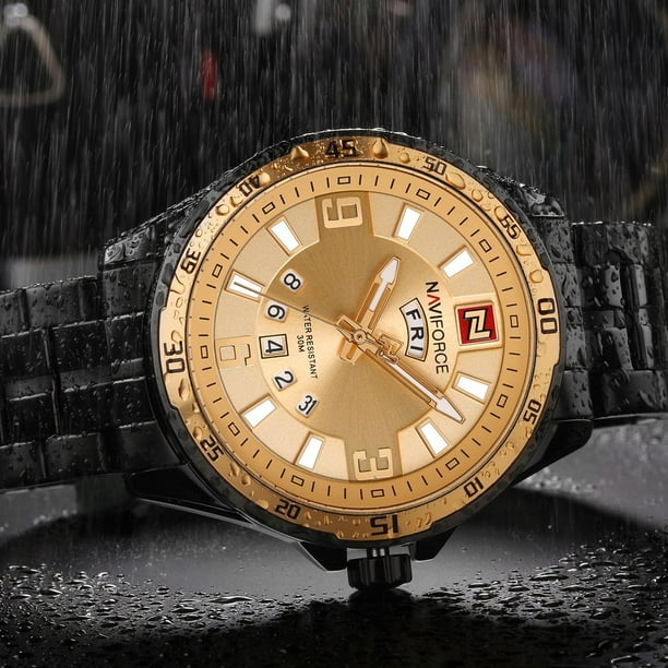 NAVIFORCE 9106 Waterproof Wrist Watch Calendar Needle Quartz