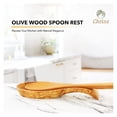 thumbnail image 2 of Olive Wood Spoon Rest - Handmade Kitchen Utensil Holder - Natural Wood Spoon Rest for Countertop - Durable & Elegant Kitchen Decor - 8.2 x 3.1 x 1.5 inches, 2 of 7