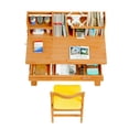 thumbnail image 4 of BALANBO Ergonomic Kids Desk and Chair Set, Adjustable Beech Wood Children Computer Desk with Shelf, 4 of 7
