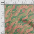 thumbnail image 2 of oneOone Cotton Cambric Green Fabric Abstracts Quilting Supplies Print Sewing Fabric By The Yard 42 Inch Wide, 2 of 5