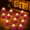 Purple#20🍹, variant on Electronic Candles 12 Piece Set | Warm Light | Polypropylene Plastic | Flameless | Reusable | Home Decoration | Desktop Accent | Energy Saving | Long Battery Life | Purple Pink | 1.77x1.46 inch