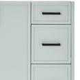 thumbnail image 6 of Ariel Kelly 54 Inch Single Rectangle Sink Bathroom Vanity With Carrara White Quartz Countertop 1.5 Inch Edge In Grey, 6 of 12