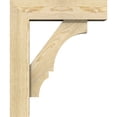 thumbnail image 3 of Ekena Millwork 6"W x 20"D x 24"H Balboa Block Rough Sawn Bracket w/ Offset Brace, Douglas Fir, 3 of 25