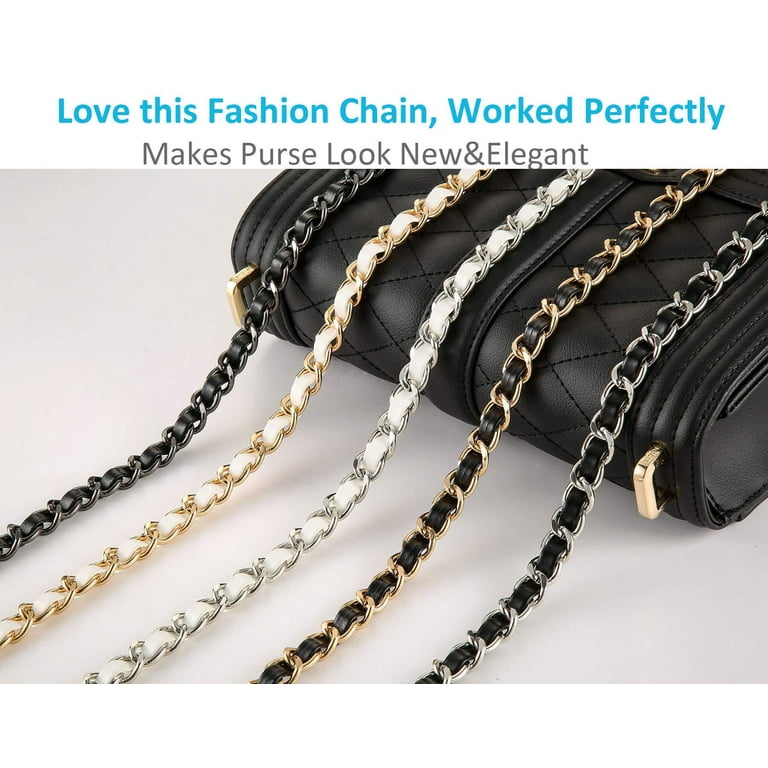 Purse Chain Strap Crossbody Bag Chains Strap Handbag Chain Replacement  Leather Chain Straps 47.2 