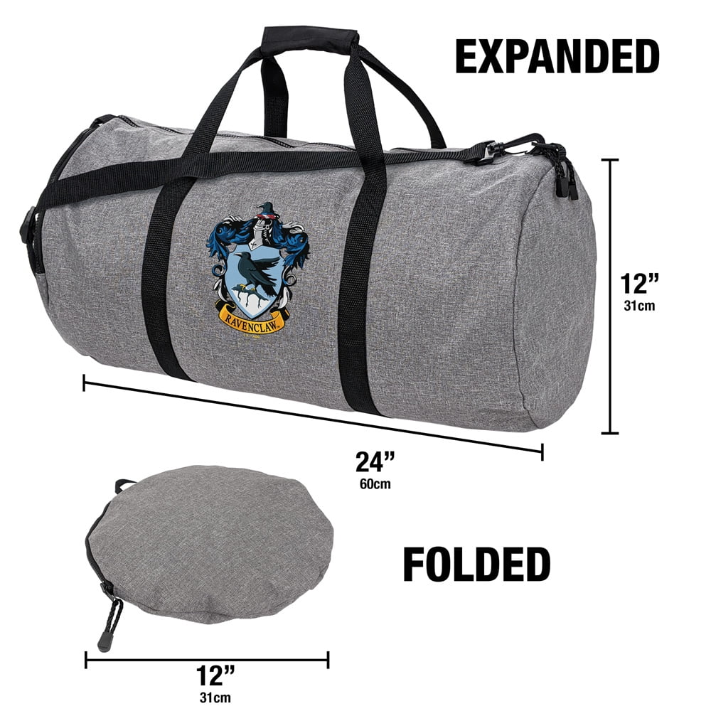 Harry Potter Ravenclaw Crest Lightweight Duffel Bag for Sports and Gym Packable for Travel