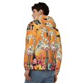 thumbnail image 4 of Honeii Halloween Flamingos Print Hoodies for Men, Pullover & Full Zip, Breathable Zip up Hoodie, Sweatshirt-Large, 4 of 5
