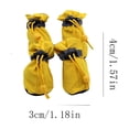 thumbnail image 3 of Winter Fleece Dog Boots with Reflective Tape and Drawstring Closure for Small Medium Dogs, 3 of 5