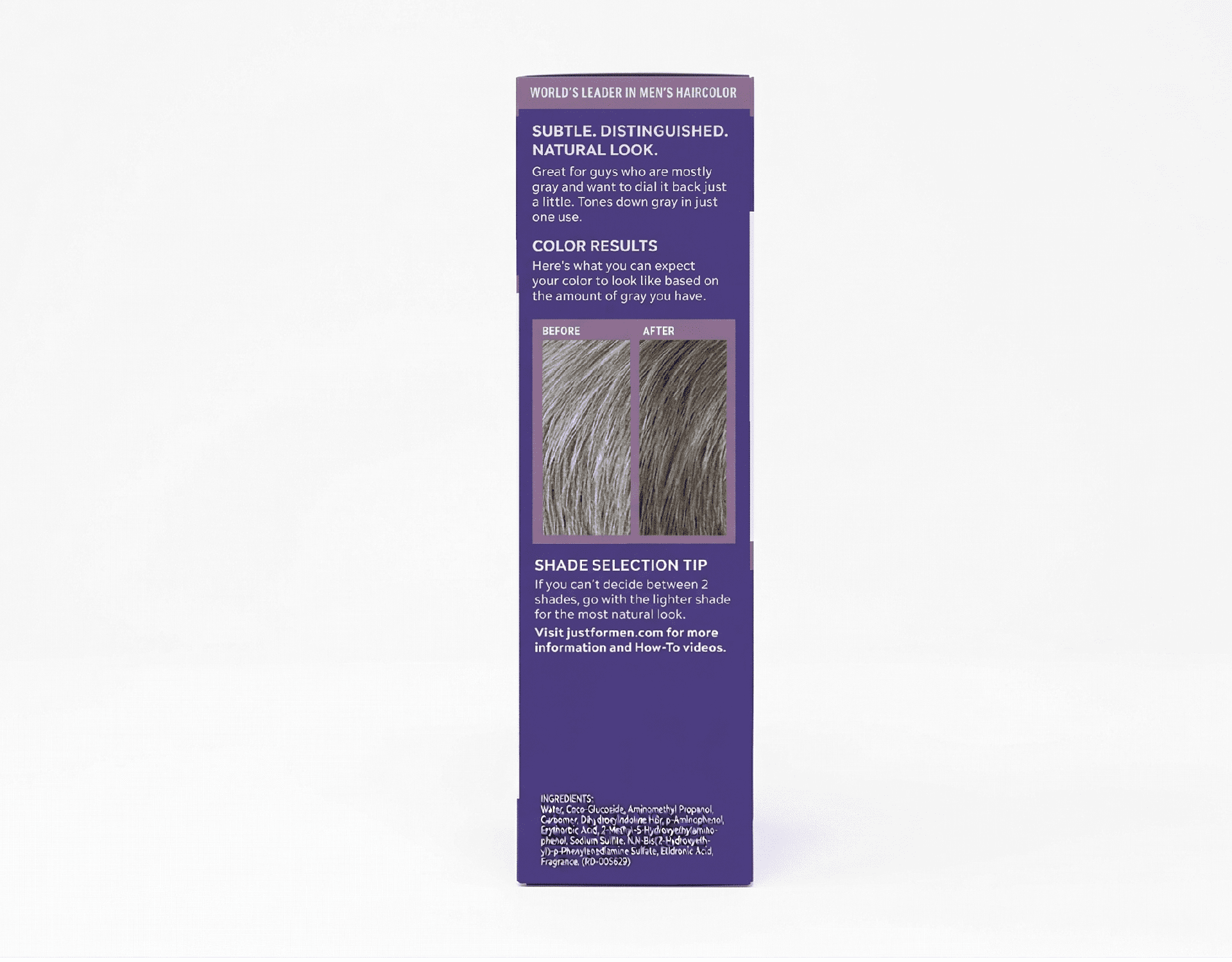 Just For Men Touch of Gray Light Brown 1.4 oz – Men’s Gray Root Blending Hair Color 6 Pack