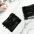 thumbnail image 4 of Unique Bargains 100 Pcs Lightweight Eyelash Brush for Vacation Black Faux Crystal Rob Nylon, 4 of 5