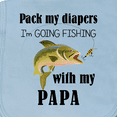 thumbnail image 3 of Inktastic Pack My Diapers I Am Going Fishing with Papa Baby Burp Cloth, 3 of 3