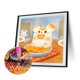 thumbnail image 2 of Cuadros Decorativos 5D bricolaje taladro redondo completo diamante pintura postre Animal Kit decoración del hogar (HQ020) Wdftyju de costura negro 4 estilos, 2 of 9