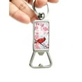 thumbnail image 4 of WIRESTER Household Kitchen Tools Keychains Metal Bottle Opener With Key Ring - Red Cardinal Bird In Spring, 4 of 6