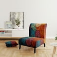 thumbnail image 2 of Designart "Mid Century Sunburst Charm III" Multi-Color Mid-century Upholstered Accent Chair - Mid-Century Modern Arm Chair For Living Room, 2 of 5