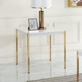 thumbnail image 1 of ACME Otrac End Table in White & Gold Finish LV00035, 1 of 4