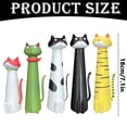 thumbnail image 2 of Quirky Cat Vase,Cat Flower Vase,Whimsical Cat Decor Small Planter,7.1 Inch Funny Kitty Planter for Desk,Shelf,Boho Home Decor,Whisker Shaped Flower Vases,Adorable Gifts for Women,Lover(C), 2 of 6