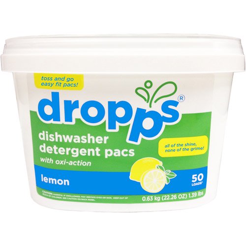 Dropps Lemon Dishwasher Detergent Pacs, 22.26 oz