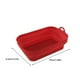thumbnail image 4 of Cesta de freidora de aire de silicona Wosthever cuadrada para pizza pollo frito rojo, 4 of 6