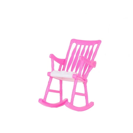 

1pc Mini Rocking Chair for Dolls Role Play Toys Accessories for Kids Children Girls (Random Color)