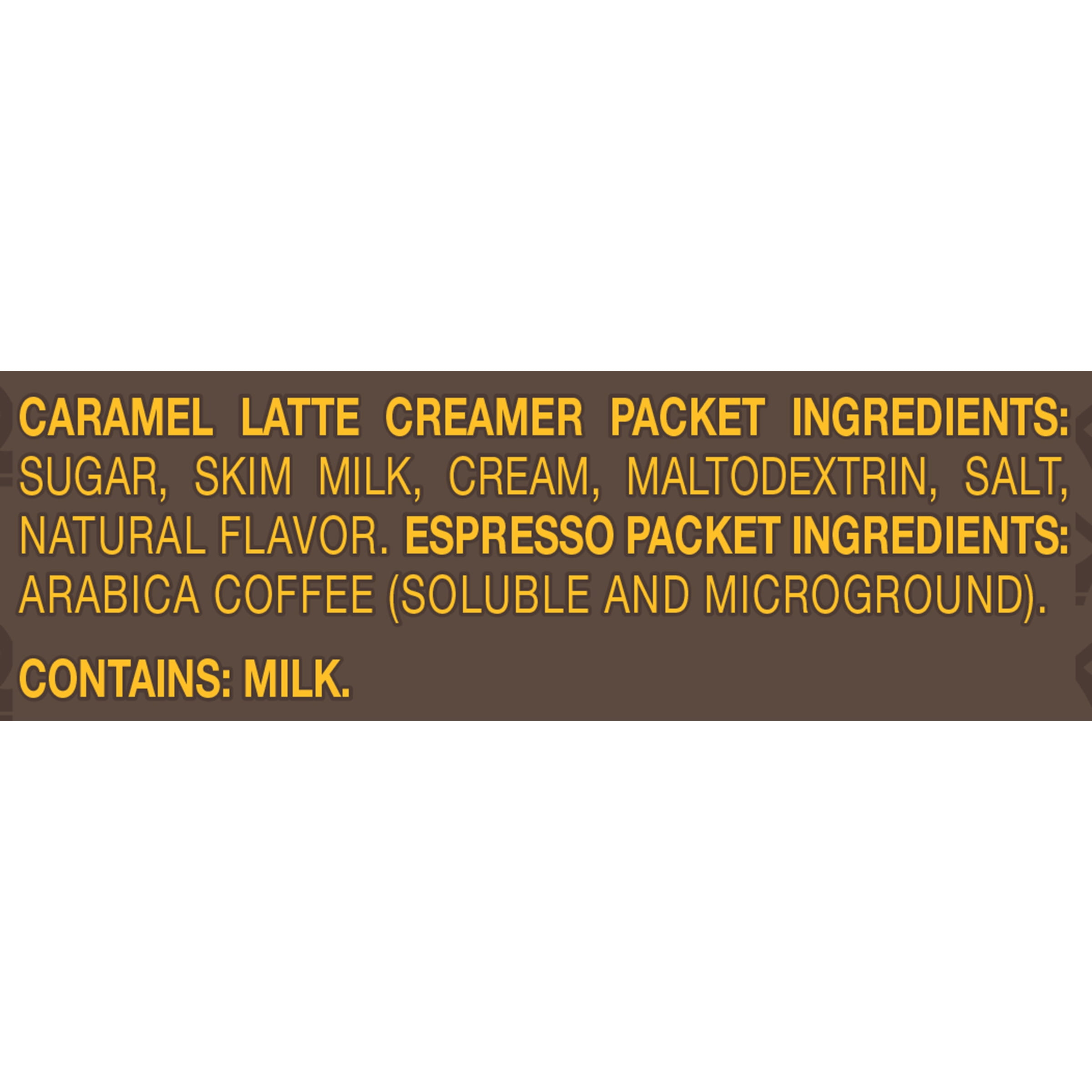 Gevalia Cafe at Home Caramel Latte Instant Coffee Specialty Beverage Blend Kit, 5 ct Box